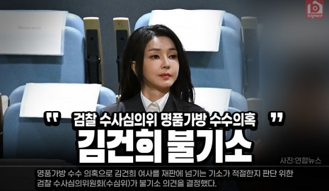 검찰 수사심의위, 김건희 여사 불기소